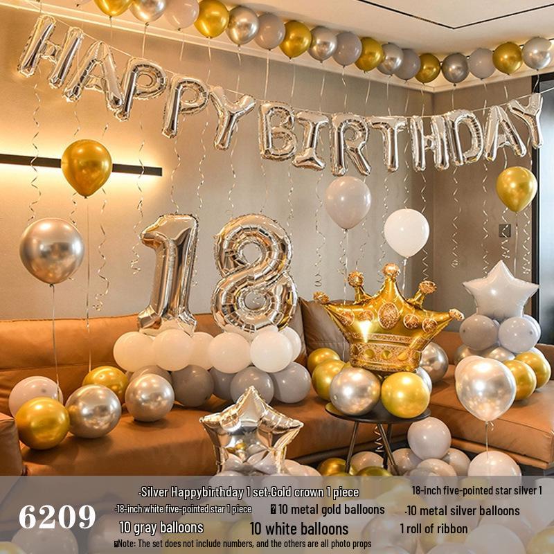 Set de baloane pentru ziua de naștere pentru adulți și copii - Decorațiuni cu desene animate