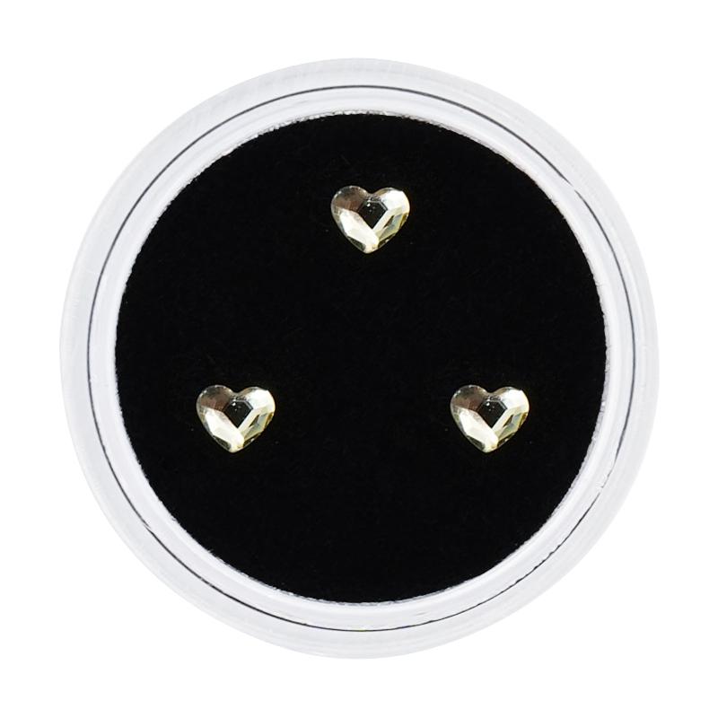 3Pcs/Box Heart Shape Oral Teeth Gems Modern Style Beauty Decoration Free Box Diamond Ornaments Dental Crystal Teeth Jewelry Gem