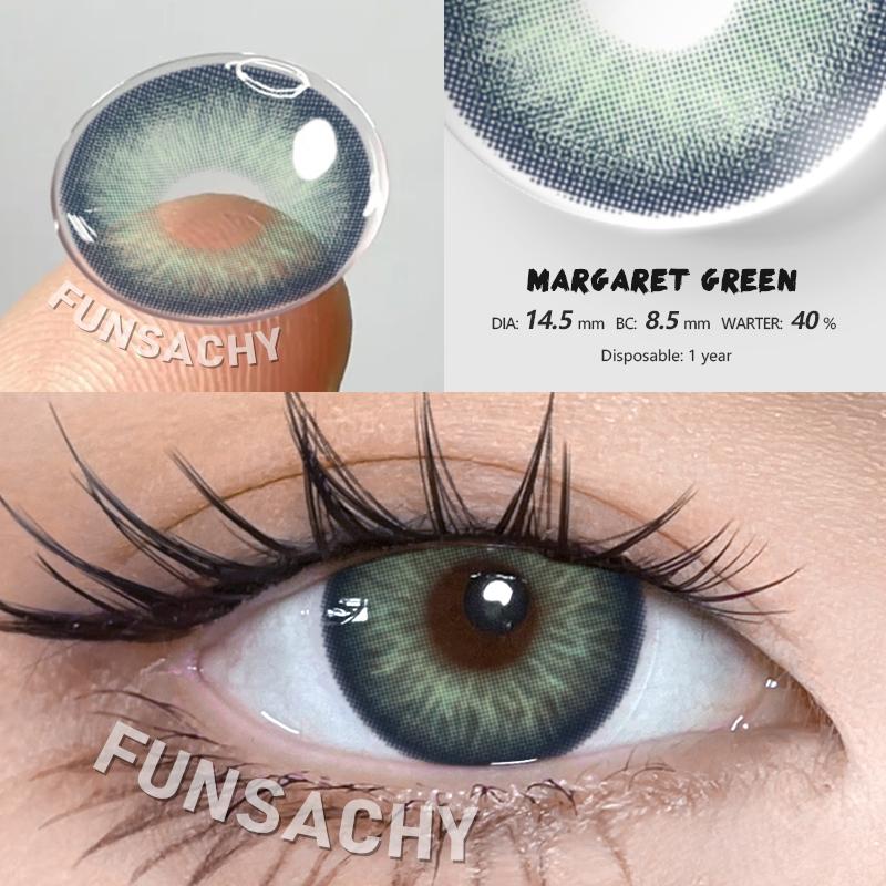 FUNSACHY Colored Lenses 1pair Brown Natural Eye Makeup Contacts Gray Pupils Blue Green Lens Yearly Fashion Cosmetics SoftLens