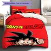 Biancheria da letto con motivo del cartone animato Son Goku, Set piumone Copripiumone Federa Regalo di Compleanno per la Casa (1 * copripiumino + 2 * federa, senza nucleo)