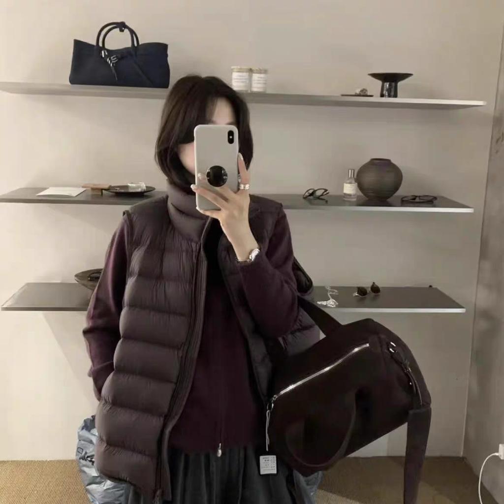 DIMANAF 2026 Autumn Winter Women Parkas Vest Coats Short Jackets Sleeveless Thick Warm New Outerwear Solid