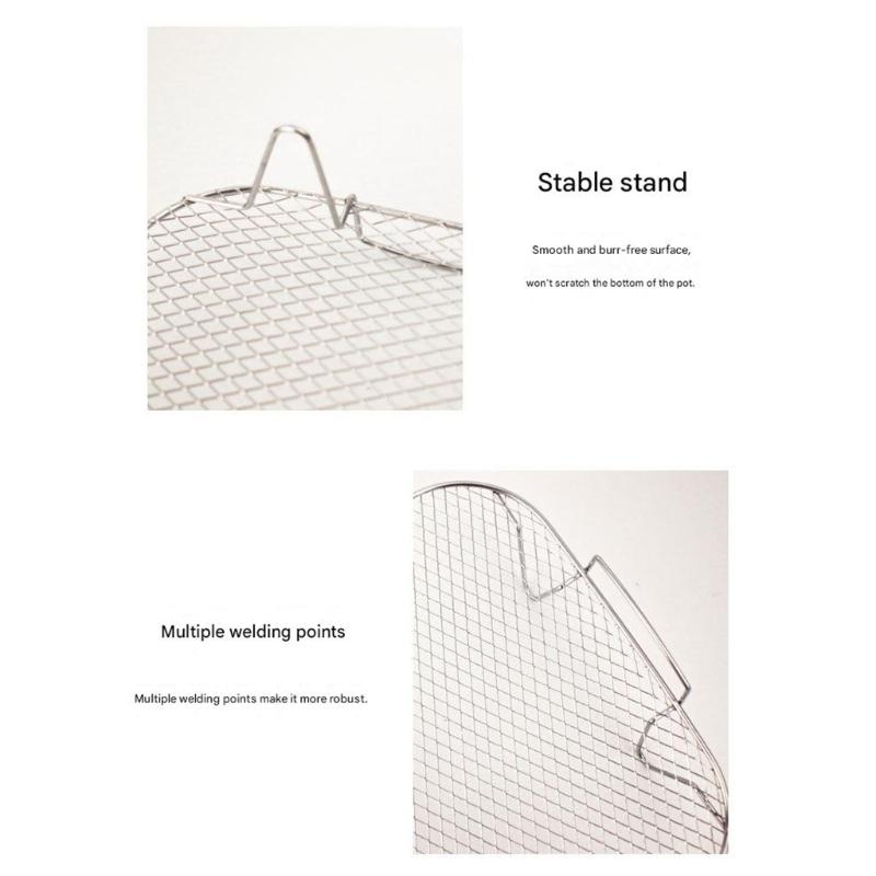 Stainless Steel Square Air Fryers Grill Rack For Even Cooking And Easy Cleaning Cooking Grate For Large Ingredient