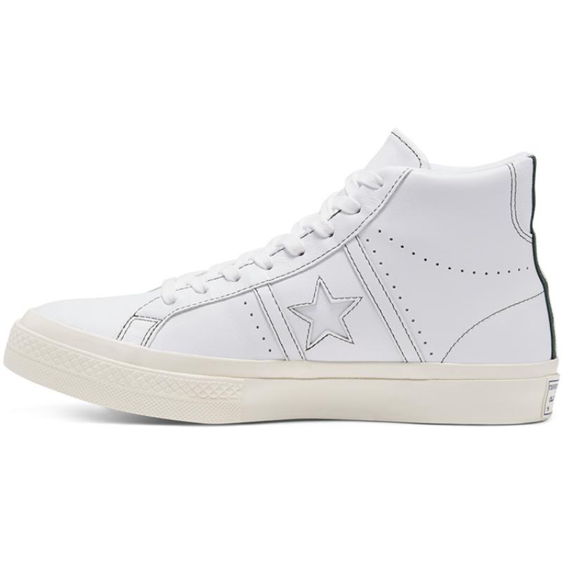 

Converse One Star Academy Pro High Top Sports Anti-Slip Shock Absorption High-Top Board Shoes Unisex Pure White 36