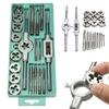 12/20/40pcs Ultimate Hand Tap and Die Set - Complete M3-M12 Screw Thread Plugs, Straight Taper Reamer Tools for DIY Enthusiasts