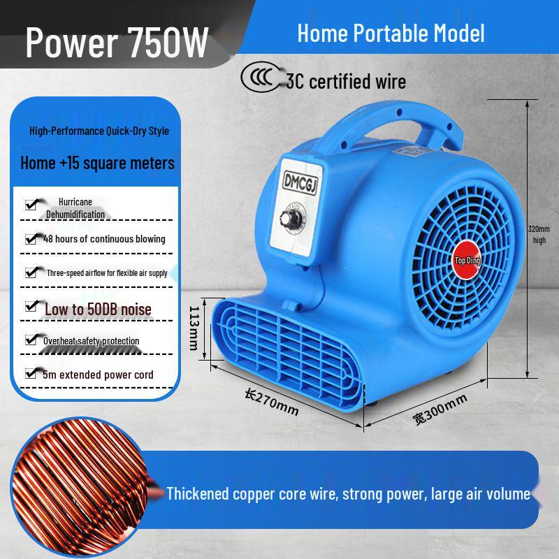 High-Power Floor Dryer & Dehumidifier for Commercial & Home Use