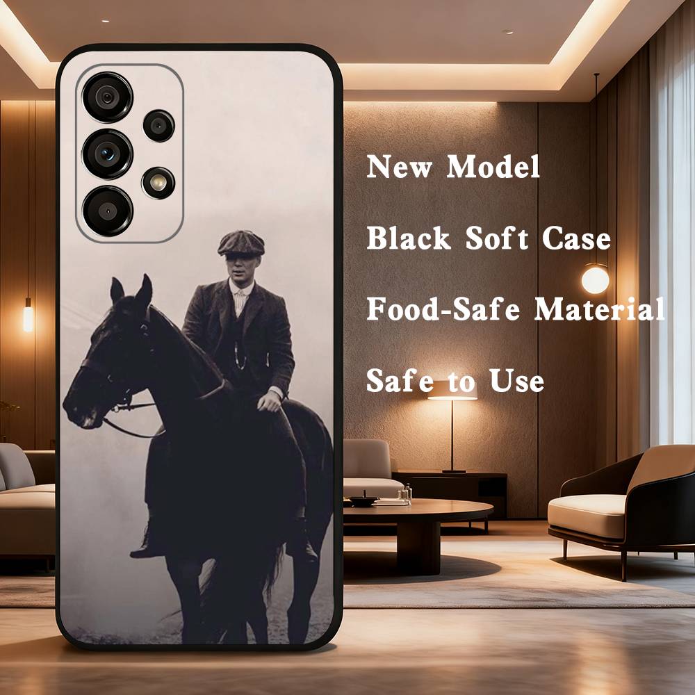 

Movie P-Peaky B-Blinders Phone Case For Samsung Galaxy A73,31,32,72,41,53,52,71,22,5G,Note,J7,8,9 Soft Black Cover SamsungNote10