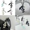 User Friendly Whimsical Key Ring Trendy Acrylic Jewelry Accessory Portable Everyday Use Unique Star Music Charm
