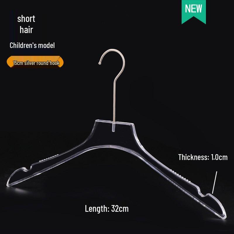 Acrylic Non-slip Hangers for Children's, Men's, and Women's Clothing