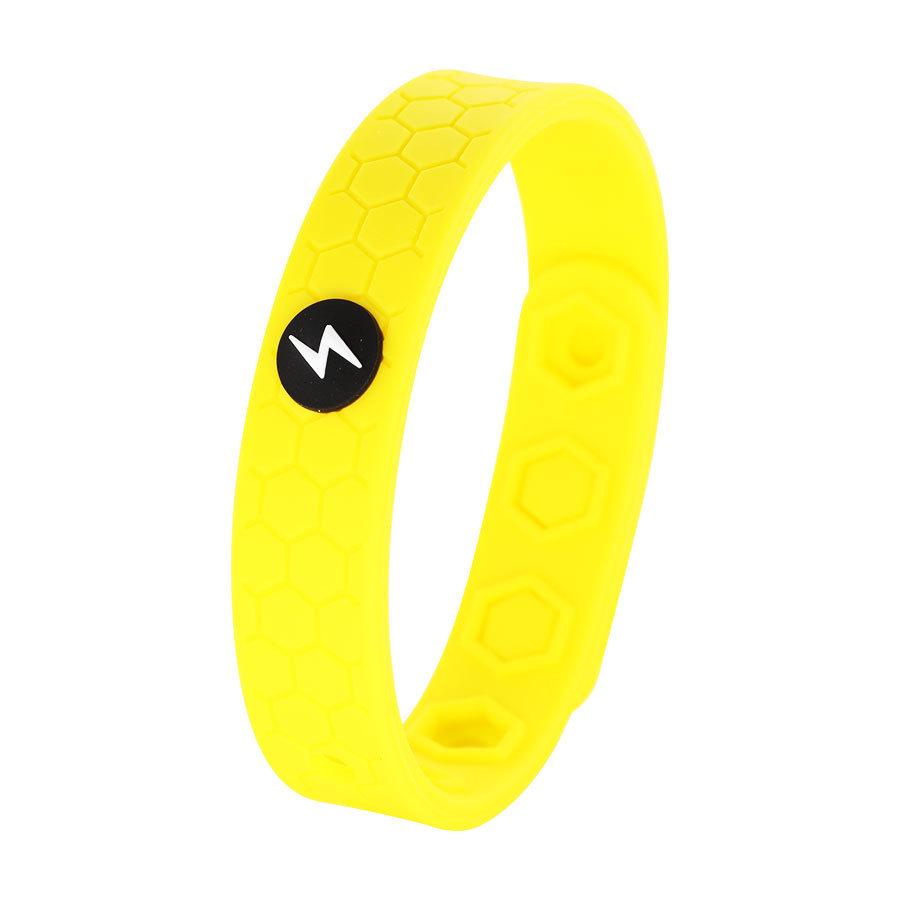 Adjustable 3D Silicone Anti-static Bracelet with Negative Ions - Waterproof & Minimalist Design