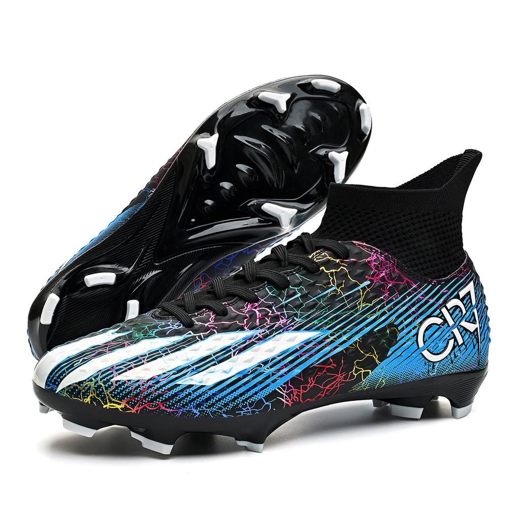 Men'S And Women'S Football Shoes Tf Long Nails Broken Nails Large Size High Top Children'S Professional Game Training Football Shoes