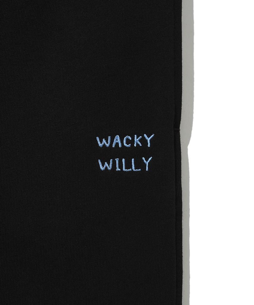 WACKY WILLY Women'S Straight Fit String Sweatpants Black