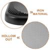 CALLARON 4" Square Car Speaker Grille Cover Set of 2 Steel Repair Replacement Decoration