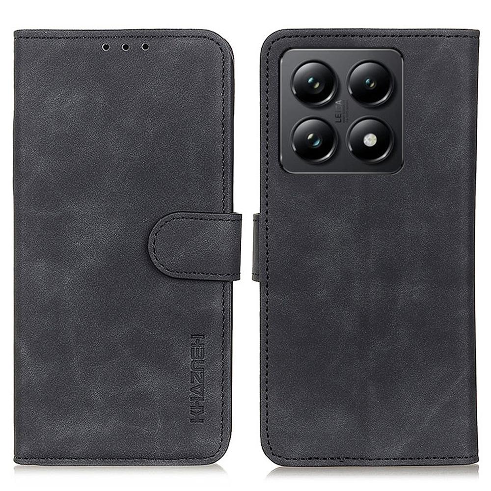 KHAZNEH For Xiaomi 14T Case Retro PU Leather Wallet Stand Phone Cover