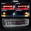 Led Motorcycle Brake Tail Light Amber Red Light Waterproof Universal Clear Lens