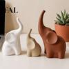 Dekorative Figuren für Bücherregale 3 Stück/Set Elefantenfamilie Statuen, Niedliche Eltern Kind Verzierung, Modern Gute Durchdachte Geschenke Geburtstag