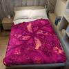 Magenta Swirl Flannel Blanket Warm Soft Halloween Christmas Couch Warm Cozy Decorative Decor Gift for All Season