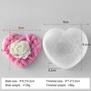 DIY Valentinstag Liebe Rose Silikonform Handgemachte Seife Kerzenherstellungszubehör Herzförmige Rose Aroma Gips Harzform