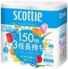 Scottie Toilettenpapier Blume 3x Länger Einzeln x 4 Rollen x 2 mit Original Scottie Großpackung, Langanhaltend, (150m Säcke) Gewebe,