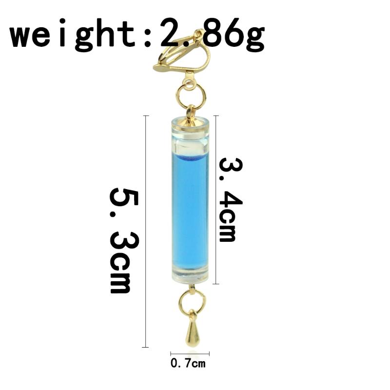 Game The Dottore Doctor Cosplay Earrings Ultra-Light Drop Design Costume Jewelry for Long Time Wear Cosplay Parties