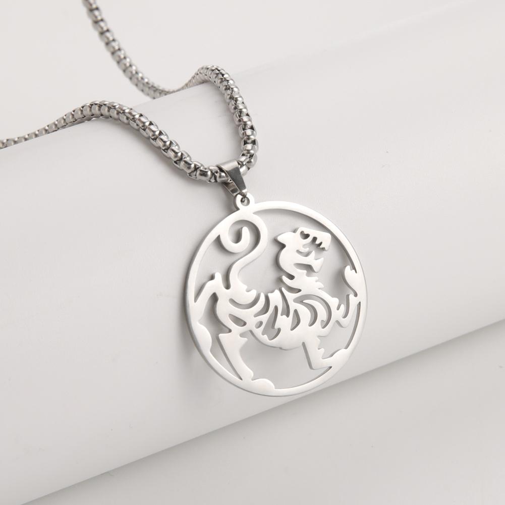 Shotokan Karate Martial Arts Necklace for Men Women Stainless Steel Shotokan Symbol Pendant Engagement Statement Jewelry Gifts