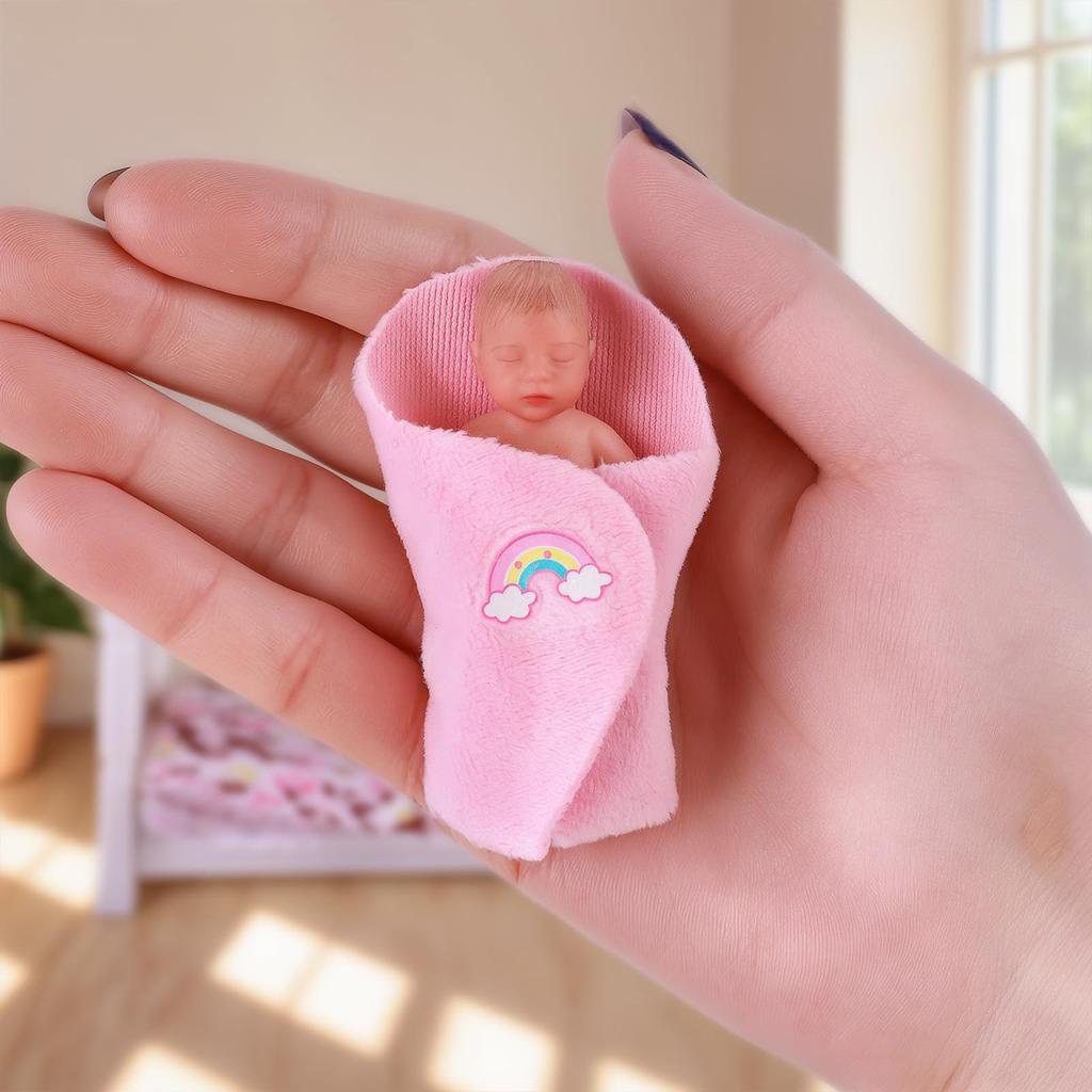 3 Inch Silicone Baby Doll Realistic Newborn Model For Photography Props And Teaching Aids