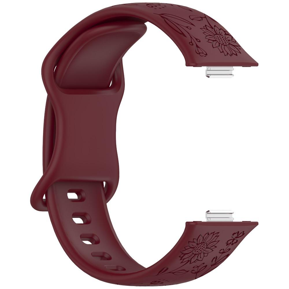 Silicone Engraved Women Strap For Huawei Fit5 5Pro Band Replacement Wristband for Huawei Fit4 4Pro 3 Bracelet Band Accessories