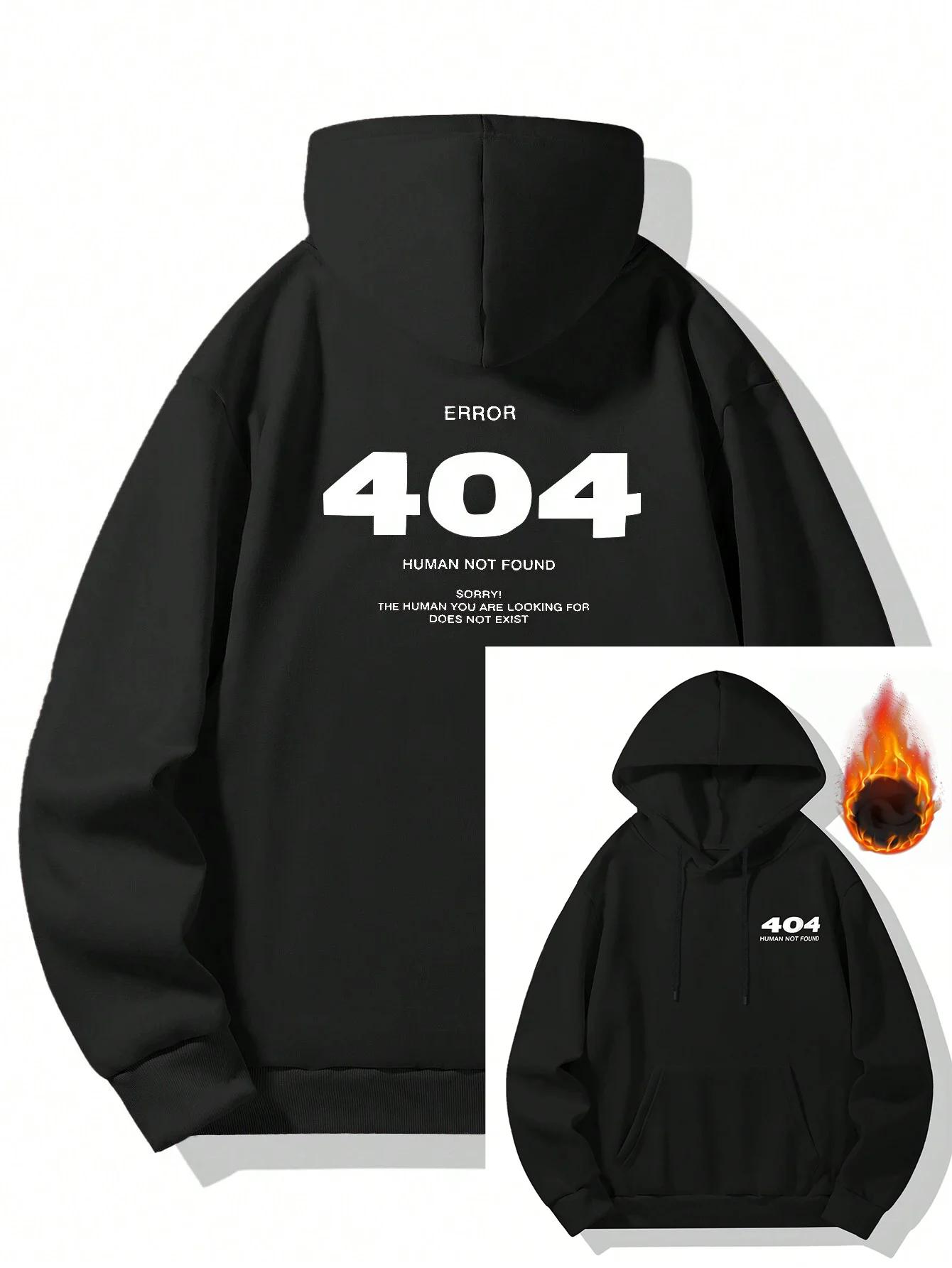 

Autumn and Winter New Men s Hoodie Loose Long Sleeve Printed Comfortable Casual Sweatshirt with Kangaroo Pocket and Drawstring 3XL