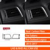 For Subaru Outback Legacy 2015-2017 Real Carbon Fiber Stickers Trument Air Conditioning Vent Panel Car Accessories Decorative