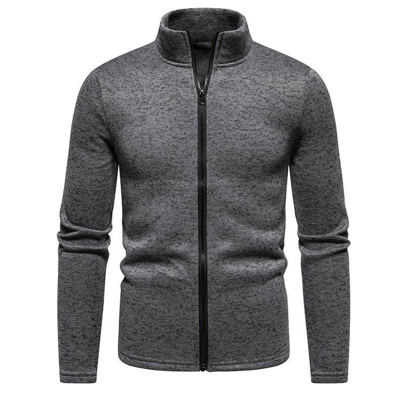 Autumn Men's Zipper Sweatshirt Stand Collar Lightweight Casual Sport Cardigan Comfortable Daily Hoodies