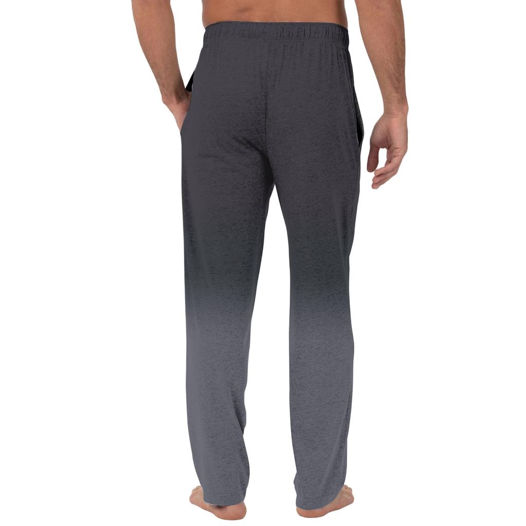 Herren Freizeit-Pyjamahose mit Taschen | Krawatte, Farbverlauf bedruckt, Leinwandbindung, lockere Passform elastischer Bund für Zuhause