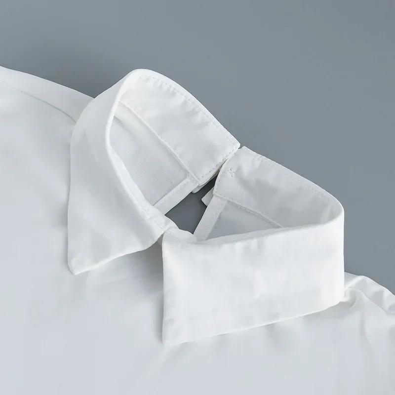 Ladies Shirt Detachable Collar for Womens Suit Lapel Shirt Fake Collar Fashion Solid Color White False Blouse Neckwear Tie