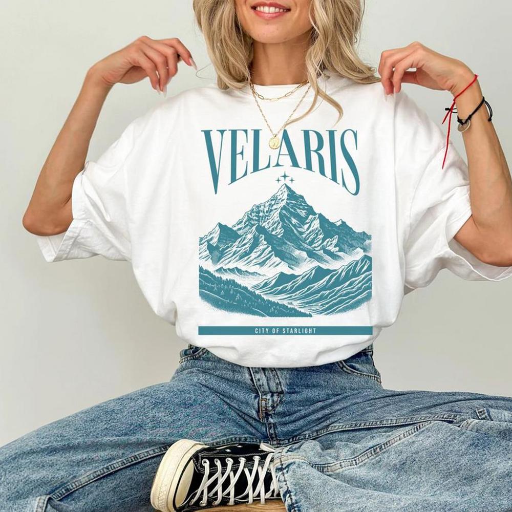 SJM Velaris Shirt ACOTAR Tshirt ACOMAF City of Starlight Night Court Rhysand Tees Sarah J Maas Bookish Apparel Book Lover Gift