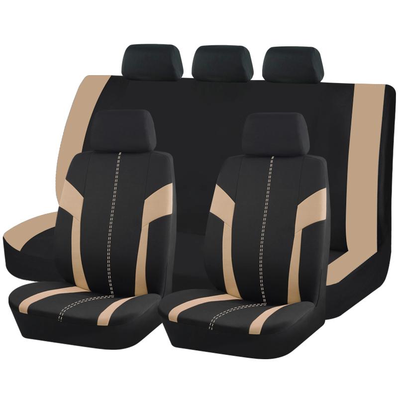 AUTO PLUS housses de siège de voiture universelles adaptées à la plupart des voitures SUV camion housses de siège en tissu maille respirant