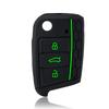 3 Button Flip Key Silicone Cover Fit For Vw Golf 7 Mk7 Skoda Seat 2014   Fob Hull Octavia Combi Leon Ibiza Cuptra Case