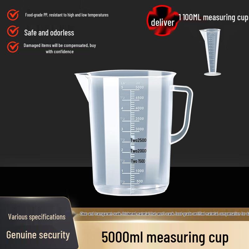 ZISIZ Commercial Plastic Measuring Cylinder