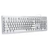 Retro Wired Gaming Mechanical Keyboard Key Click with 104 Keys Mixed Light Ergonomic DesignWhite