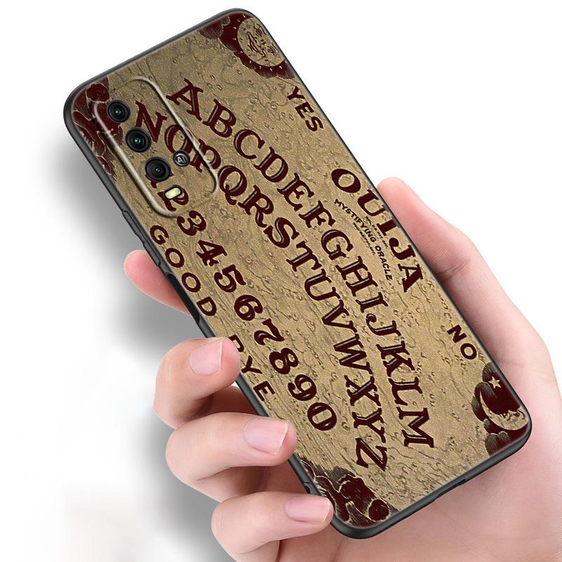 Witches moon Tarot Witch Ouija Silicone Phone Case For Xiaomi Redmi Note 11 10 9 8 Pro 11T 10T 10S 9S 8T 9 9A 9C 9T Black Cover