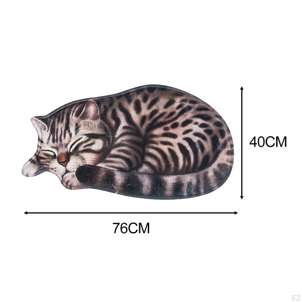 Adorable Cat Design Area Rug for Home Decor - Soft Indoor Mat Bedroom or Living Room
