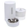 Cat Food Feeder and Water Fountain Large Capacity Space Saving Easy To Clean Pet Dry Food Dispenser