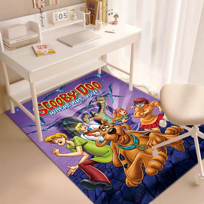 Halloween cartoon comedy adventure movie Scooby-Doo carpet is suitable for living room and bedroom doormats office balcony decorative carpet V12