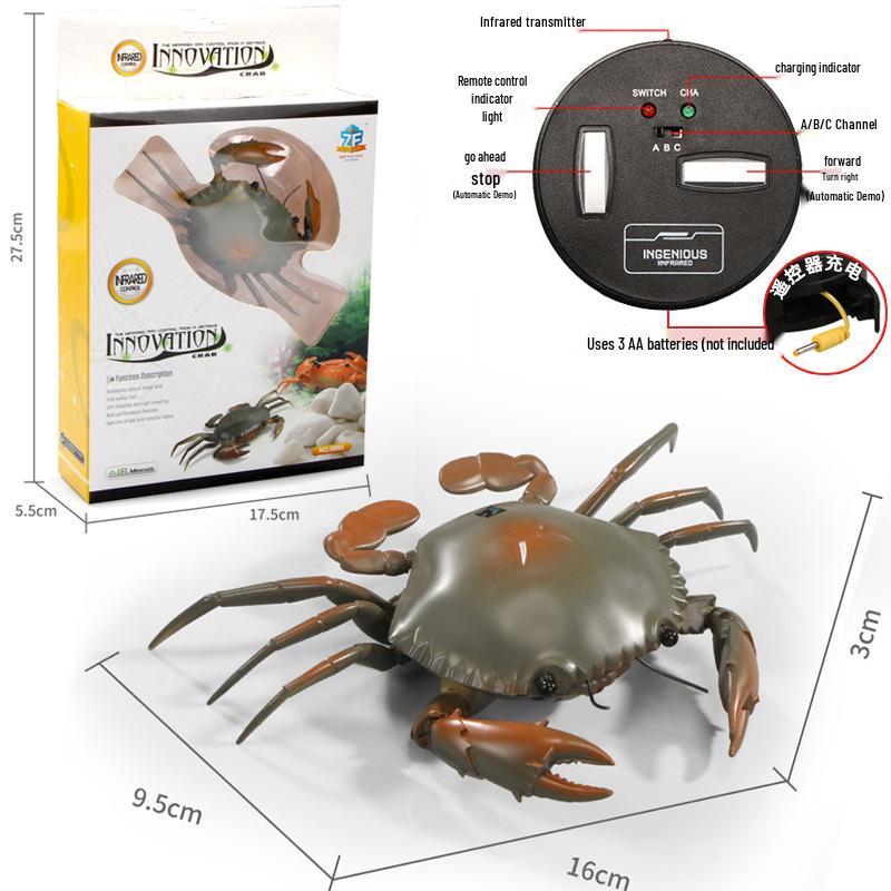 Bionic Remote-Controlled Animal Toy: Cockroach, Centipede, Frog, Crab, Prank Spider, Boa Constrictor, Mouse.