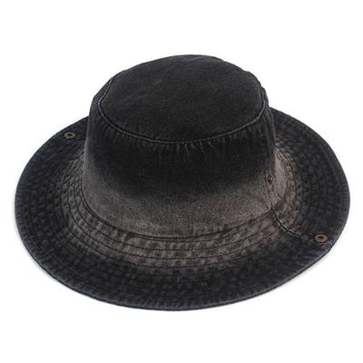 Universal Chemistry Gradation Black Denim String Bucket Hat