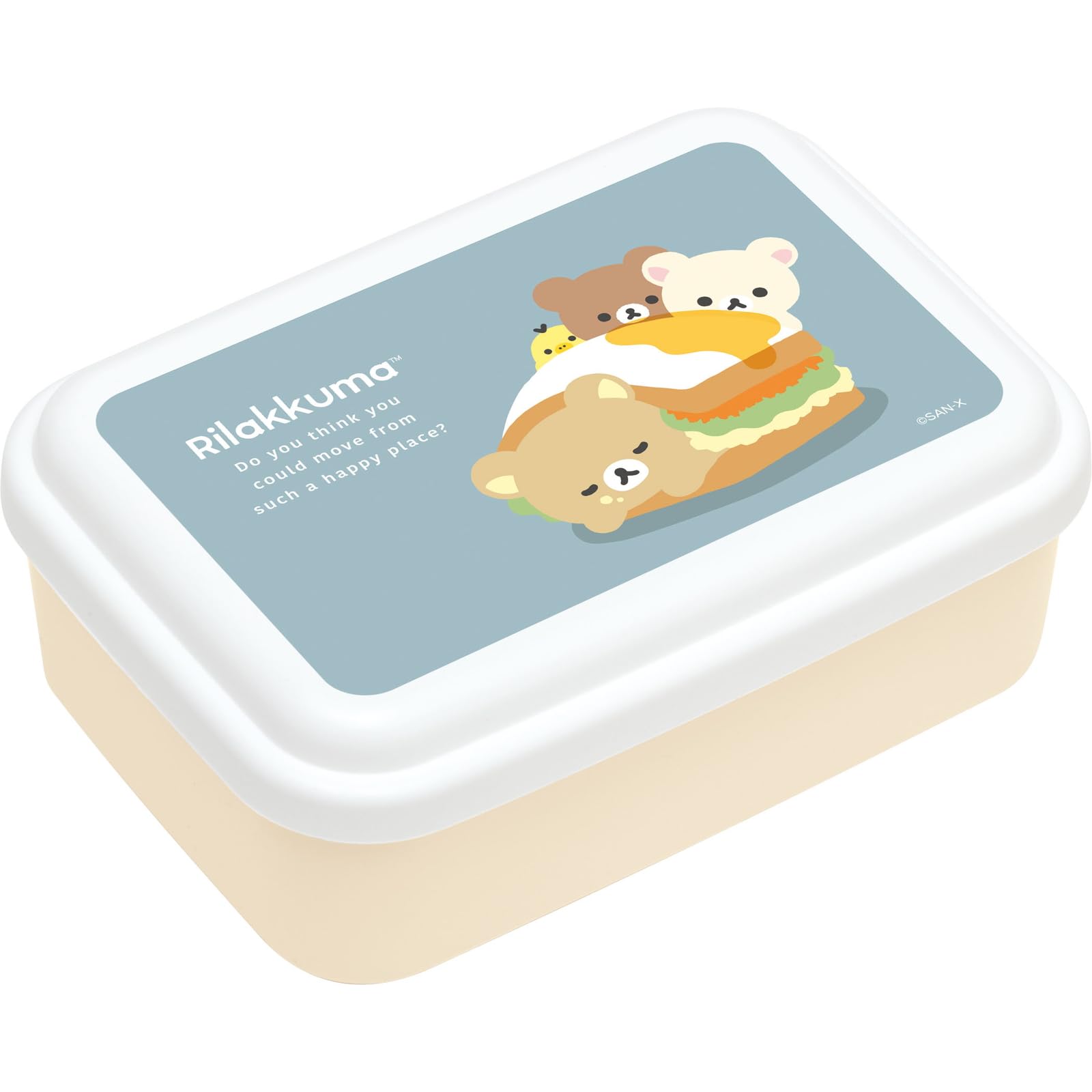 

Rilakkuma Nesting Fluffy Lunch Box KA26701 H105 x W150 x D55mm San-X