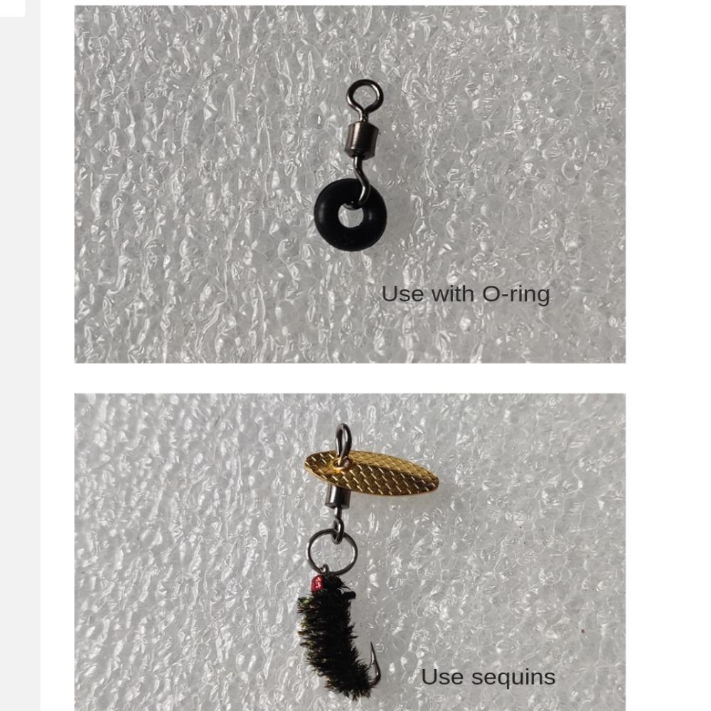 Sequins 8 Shape Rolling Swivel Fishing Connector Opening Rotating Ring Opening Fishing Swivel