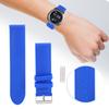 24mm Watch Band Silicone Pin Buckle Waterproof Sweat Proof Watch Strap