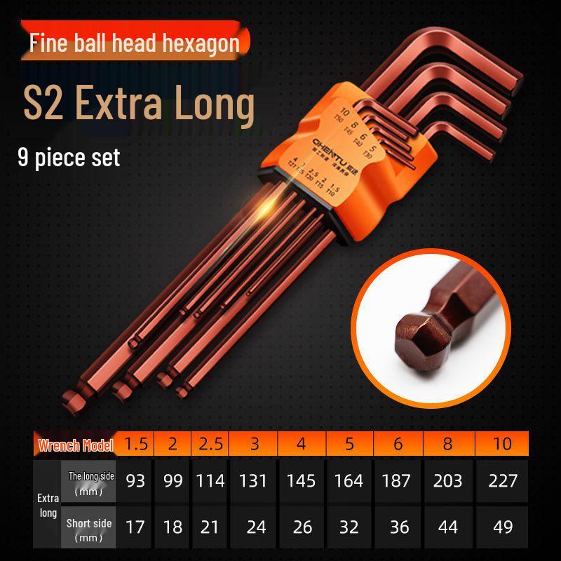 Torx Hex Key Wrench Set - 6-Piece Hexagon Screwdriver Tools