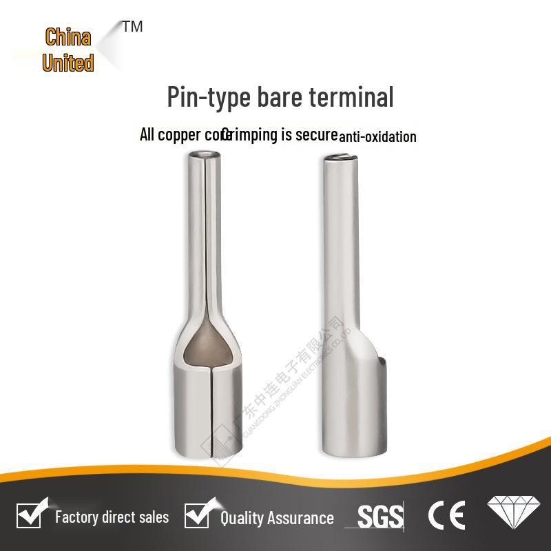 Zhonglian PTN Quick Connect Purple Copper Wire Terminal Pin for Automotive Wiring