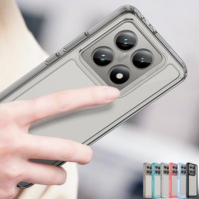 Do etui Xiaomi 14T Pro Przezroczyste PC Luksusowe TPU Silikonowe Etui Xiaomi 14T Pro Obudowa TPU Ochraniacz Telefonu Xiaomi 14T Pro Obudowa