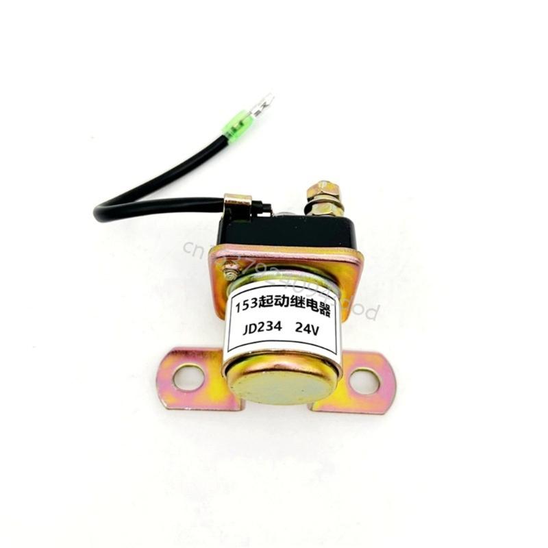 Strong Metal Starter Relays Solenoid 12V/24V large power Starter Solenoid Relays Suitable for Engine Motorcycle D7WD
