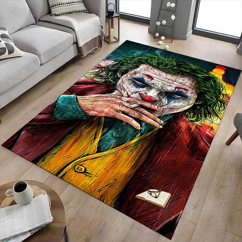 1pc Jokers Card Trick Carpet for Playroom Bedroom Living Room Sofa Home Decor,kids Game Area Rug Non-slip Floor Mat Y826182
